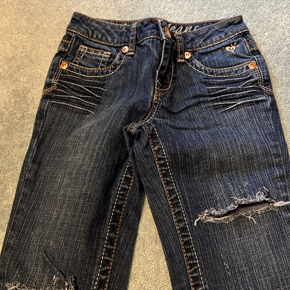 Justice Distressed Jeans. - Picture 3 of 8